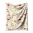 thumbnail image 1 of Kugisaki Valentine's Day Decoration Home Valentine's Day Throw Blankets Soft Lightweight Cozy Flannel Blankets Love Gift for Wife Women Couch Sofa Bed Decor 39.3 x 51.2 in, 1 of 6