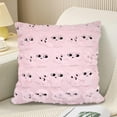 thumbnail image 1 of Kugisaki Valentines Day Pillow Covers 18x18in Plush Fluffy Pillow Case Embroidery Couple Pillow Covers for Couch Bed Home Holiday Decor, 1 of 6