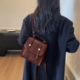 thumbnail image 1 of Kugisaki Vintage Leather Backpack Purse for Women Trendy Cute Small Backpacks HandBag Tote Bag Lightweight Travel Ladies Shoulder Bags, 1 of 6