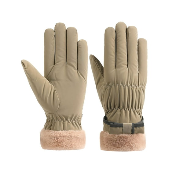 Kugisaki Winter Gloves Touch Screen Waterproof Windproof Cold-Resistant Warm Thickened Gloves for Skiing Cycling Hiking Fishing
