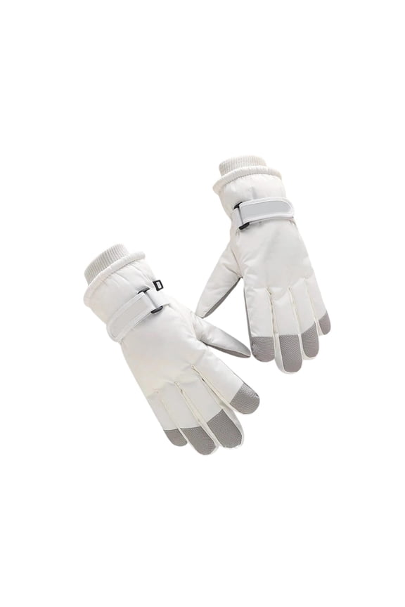 Winter Gloves for Men Women Fleece Lined Thickened Touch Screen Scratch Waterproof Windproof Warm Glove for Cycling Skiing Driving