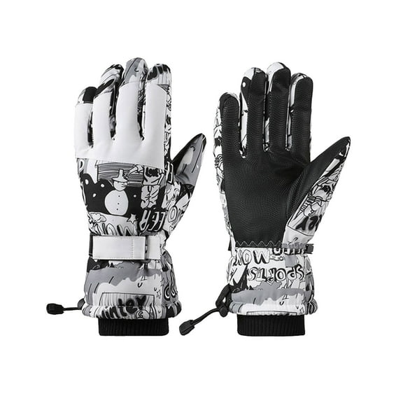 Kugisaki Winter Gloves for Men Women Water Resistant Windproof Liner Thermal for Winter Running Cycling Driving Hiking