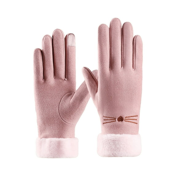 Kugisaki Winter Gloves for Women Touch Screen Water Resistant Windproof Liner Thermal for Running Cycling Driving Hiking