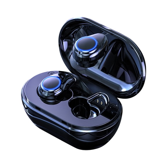 Kugisaki Wireless Earbuds Noise Cancelling Stereo Sound Sports Bluetooth Headphones with Charging Case for Laptop/Phones/Sports