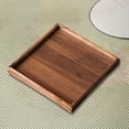 thumbnail image 1 of Kugisaki Wood Serving Tray 28x28cm Outer Base Rectangular Decorative Platter for Home Decor Kitchen Table Candle Holder, 1 of 6