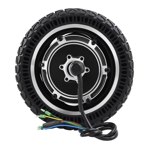 Kugoo Compatible 48V 500W Electric Scooter Motor Wheel Replacement 10 Inch Front Drive Hub for Kugoo M4 Pro M4 X1 X2 X3 S1 S2 S3 with Solid Rubber Tire