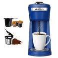 thumbnail image 1 of Kuhitley 2 in 1 Single Serve Coffee Maker for K-Cup Pods & Ground Coffee,Capsule Coffee Machine,Instant Coffee Maker One Cup 6-14oz Brew Size Compact for Home Office Travel Dorm RV, 1 of 9