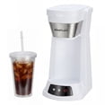 thumbnail image 1 of Kuhitley Single Serve Coffee Maker for Grounds,14oz Hot & Iced Coffee Brewer with 420ml Water Cup,700W Compact Machine with Reusable Mesh Filter,One Cup Coffee Maker for Home Countertop, 1 of 10