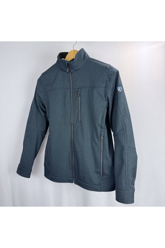 Impakt Full Zip Softshell Jacket Mens Small Gray Moto Wind-Resistant