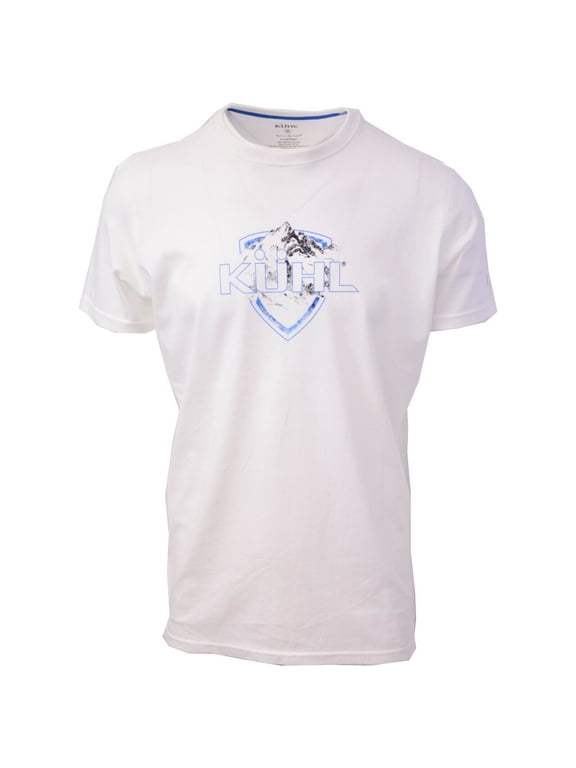 Men's White Blue Logo Klassik Fit