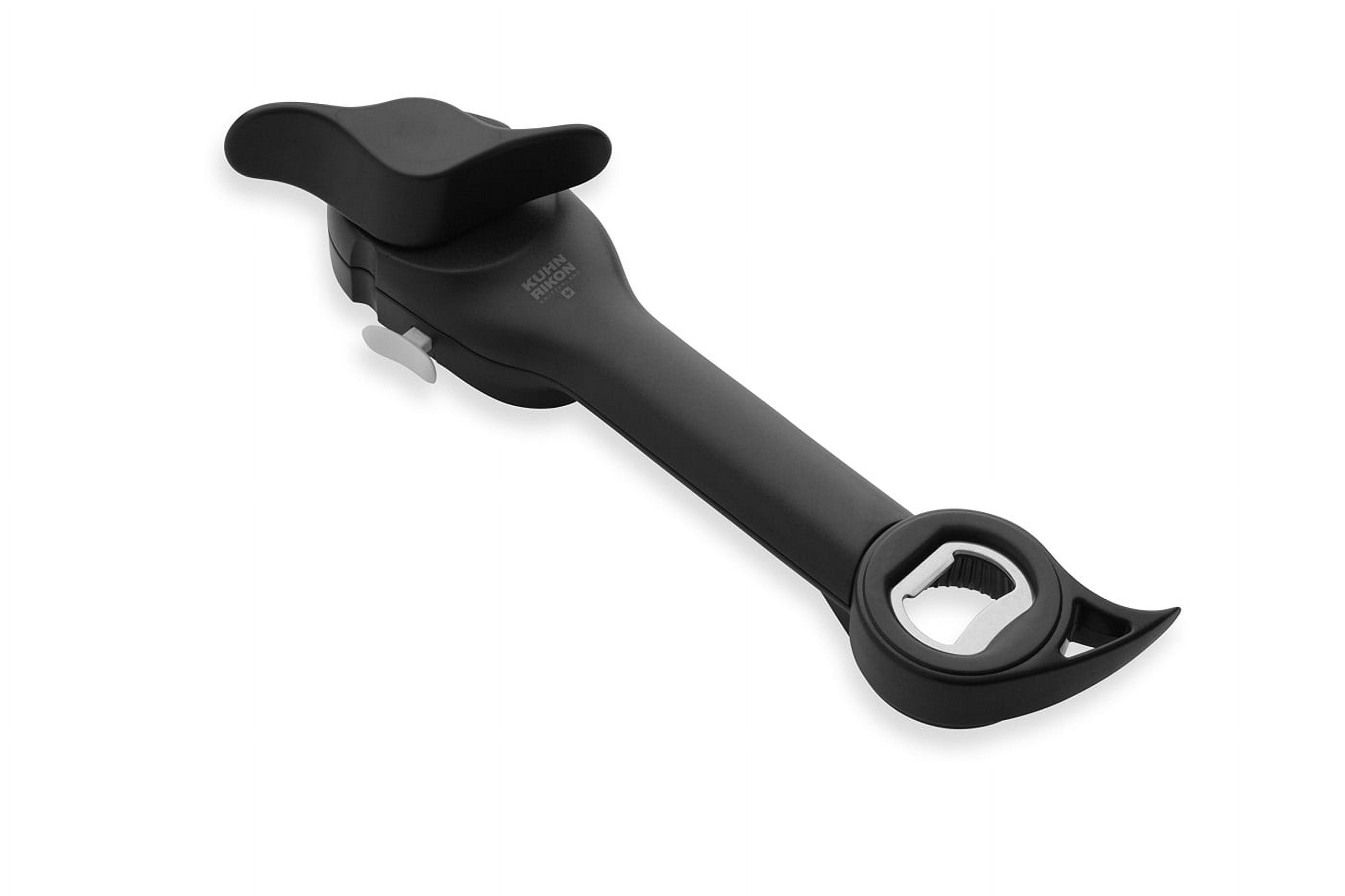 Black Ergonomic Multi-Function Can and Bottle Opener