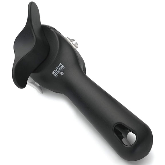 Kuhn Rikon Auto Safety Can Opener, Smooth Edge Can Opener with Lid Lifter