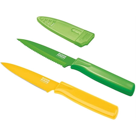 Kuhn Rikon Colori 2-Piece Citrus Knife Set (Green and Orange) 2848