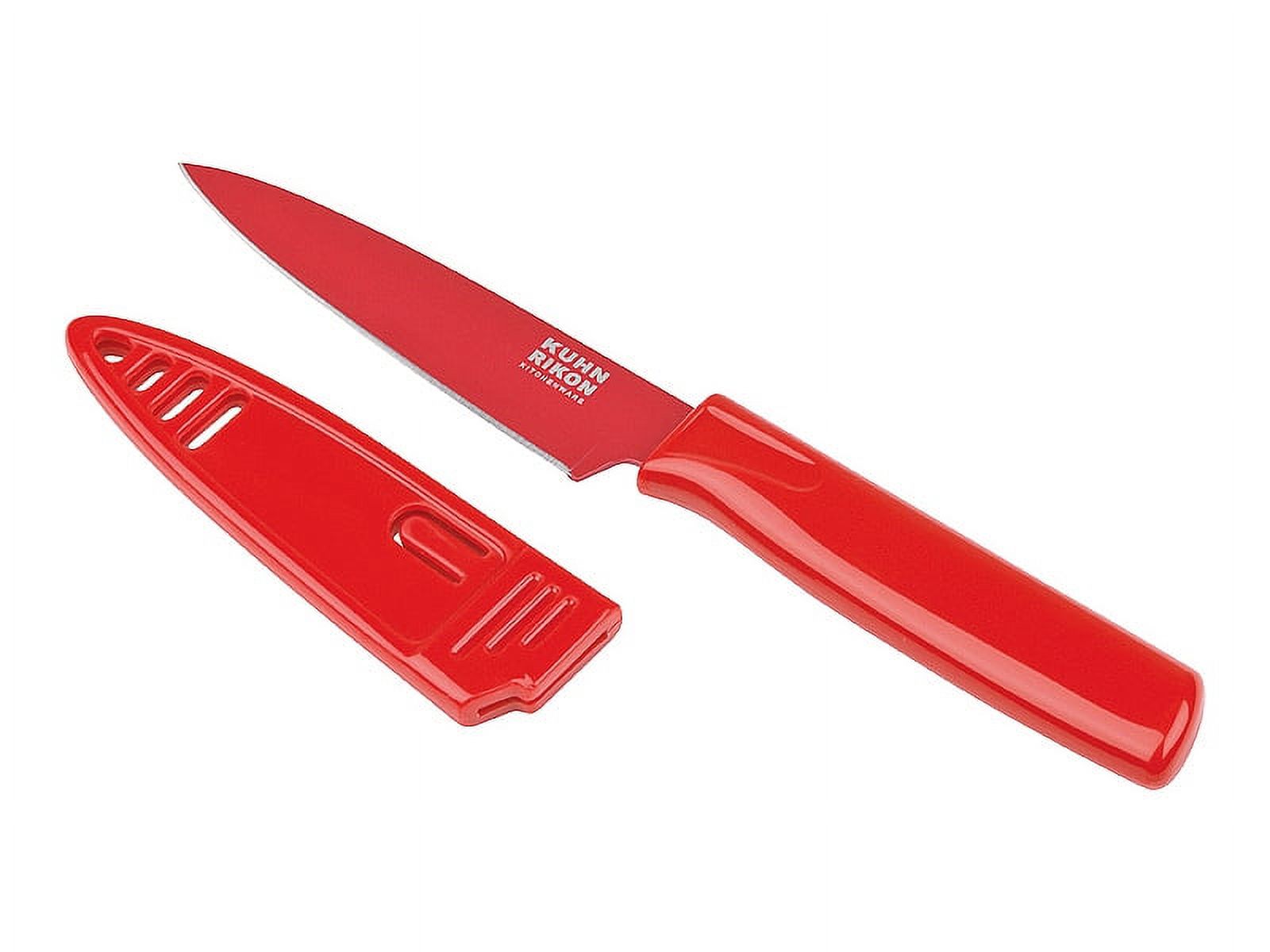 Kuhn Rikon Colori 4 Inch Paring Knife With Sheath Red - image 1 of 4