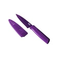 thumbnail image 1 of Kuhn Rikon Colori Non-Stick Serrated Paring Knife with Safety Sheath, 4 inch, Purple, 1 of 1