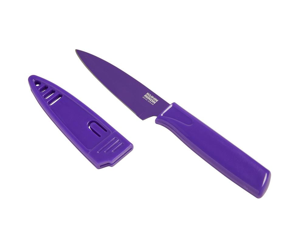  Kuhn Rikon Straight Paring Knife with Safety Sheath, 4