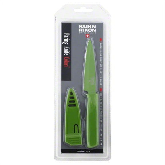 Kuhn Rikon Corporation 4" Blade Green Paring Knife