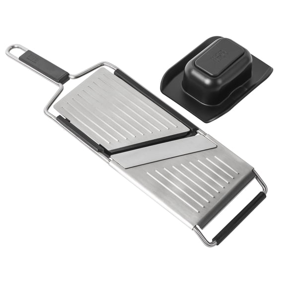 Kuhn Rikon Essential Mandoline Slicer with Adjustable Stainless Steel Blade for Vegetables & Fruit