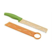 Kuhn Rikon Melon Knife For Cantaloupe, Watermelon, and Fruit, 8-Inch, Orange