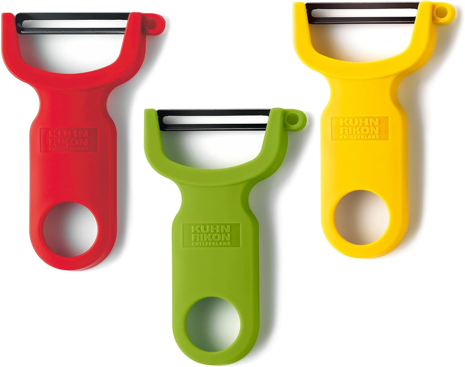 Kuhn Rikon Original Swiss Peeler 3 Pack Red Green Yellow Walmart