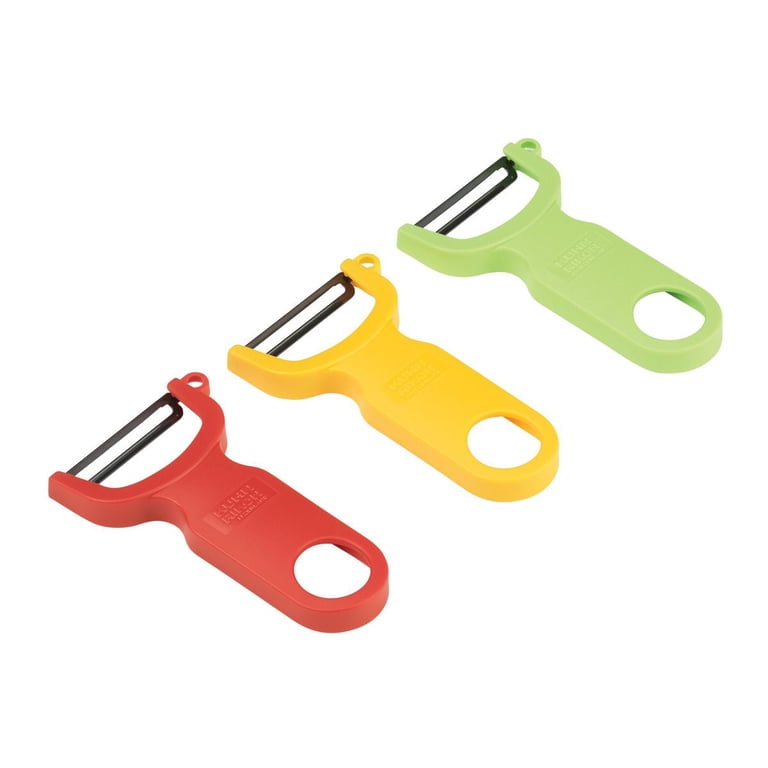 【新品未開封】Peelers V3【美品】 Kuhn Rikon Original Swiss Peeler 3 Piece Set, Red/Green/Yellow
