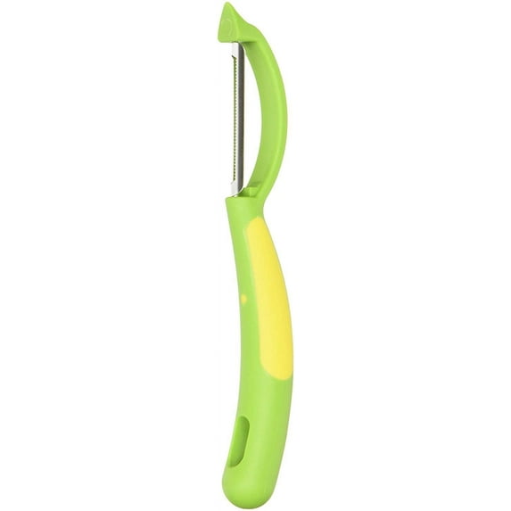 Kuhn Rikon Serrated Piranha Swivel Peeler 7.25 Green