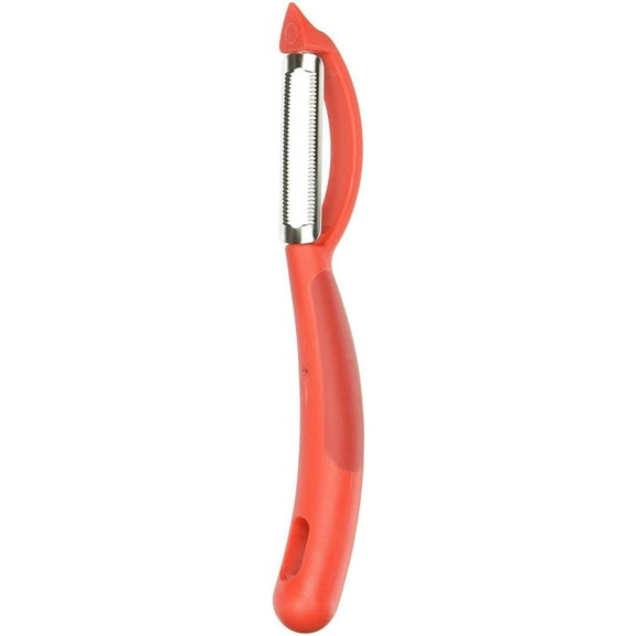 Kuhn Rikon Serrated Piranha Swivel Peeler 7.25 Red