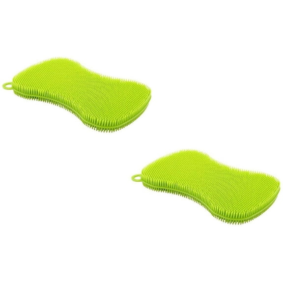 Kuhn Rikon Stay Clean Silicone Scrubber, Green