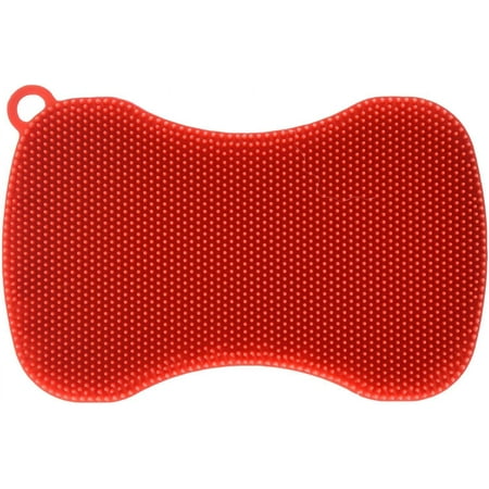 Kuhn Rikon Stay Clean Silicone Scrubber, Red