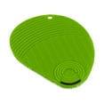 thumbnail image 1 of Kuhn Rikon Stay Clean Silicone Scrubber Sponge, Fin Shape, Green, 1 of 5
