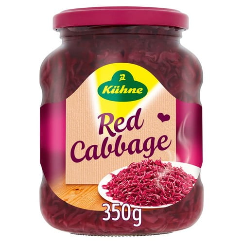 Kuhne Red Cabbage 350g, British Import (Pack of 3)