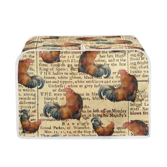 Kuiaobaty 4 Slice Toaster Cover Chicken Wide Slot Microwave Toaster Oven Dust Cover Anti Fingerprints Kitchen Appliance Cover Stain Resistant Bread Toaster Cover