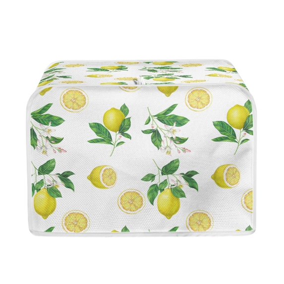 Kuiaobaty 4 Slice Toaster Cover for Home Dustproof Toasters Cover Bread Maker Cover Kitchen Appliance Lemon Wide Slot Anti Fingerprints Breadmaker Dustproof Cover