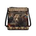 thumbnail image 1 of Kuiaobaty Aztec Bear Mandala Print Crossbody Bag for Women, Waterproof Vegan Leather Hobo Handbag Crossbody, Large Capacity Roomy Sling Purse with Adjustable Strap for Travel, 1 of 7