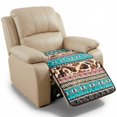 thumbnail image 1 of Kuiaobaty Aztec Cow Print Non Slip Sofa Cushion Slipcover, Armless Recliner Furniture Protector, Breathable Quilted Reclining Chair Cover as Housewarming Gift, 1 of 7