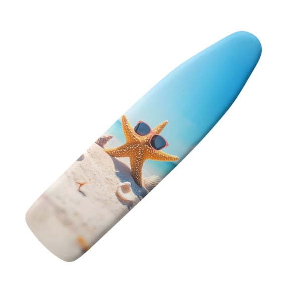Kuiaobaty Beach Starfish Shell Pattern Ironing Board Cover Non-Slip Ironing Board Replacement Cover Protective Scorch Polyster with Elastic Edge Home & Kitchen Accessories
