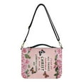 thumbnail image 1 of Kuiaobaty Butterfly Flower Print Bible Covers for Women Men I Can Do All Things Large Bible Carrying Case Leather Church Bible Bag with Padded Handle and Shoulder Strap for Church Religious, 2XL, 1 of 7