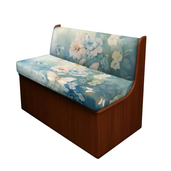 Kuiaobaty Butterfly Hibiscus Blue Pattern Replacement RV Dinette Cushions Covers for Travel Trailer Couch Dinette Booth Set RV Stretch Sofa Seat Slipcovers Home & Kitchen Accessories