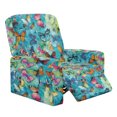 thumbnail image 1 of Kuiaobaty Butterfly Pattern Reclining Slipcover 1 Seater Recliner Chair Cover Large with Pocket Breathable Reclining Sofa Slipcover Durable Recliner Couch Cover with Pocket for Living Room, 1 of 8