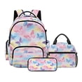 thumbnail image 1 of Kuiaobaty Butterfly Print Kids Backpack and Lunch Box Set for Teens Girls Multi Pockets Backpack and Lunch Bag with Adjustable Strap Lightweight Bookbag with Pencil Case for School Travel, 1 of 7