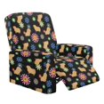 thumbnail image 1 of Kuiaobaty Capybara Daisy Print Recliner Chair Cover for Large Recliner Breathable Reclining Sofa Slipcover Washable Reclining Slipcover with Side Pocket for Living Room, 1 of 8