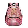 thumbnail image 1 of Kuiaobaty Capybara Floral Print Backpack for Girls 8-10 Strawberry Print Bookbags with Side Pockets Large Capacity School Backpack for Primary School, Pink, 1 of 7