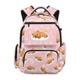 thumbnail image 1 of Kuiaobaty Capybara Print Kids Backpack for Girls 8-12 Moon Stars Print School Bag with Multi Pockets 17 Inch Cute Backpack for School, 1 of 7