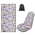 thumbnail image 1 of Kuiaobaty Car Seat Towel Covers Front Seats Butterfly Flower Print Car Seat Hoodie Cover Multi-Purpose Absorbent Microfiber Towels with Storage Bag(Hot Yoga, Gym, Sports Accessories), 1 of 7