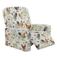 thumbnail image 1 of Kuiaobaty Chicken Butterfly Flower Reclining Sofa Slipcover Stain Resistant Recliner Chair Cover Large Reclining Slipcover Soft Recliner Couch Cover with Elastic Bottom for Pets, 1 of 8