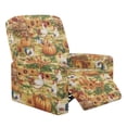 thumbnail image 1 of Kuiaobaty Chicken Pumpkin Print Recliner Chair Cover Large Fall Sunflower Breathable Reclining Sofa Sipcover Durable Recliner Couch Cover Stretch Reclining Slipcover with Pocket for Pets, 1 of 8