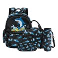 thumbnail image 1 of Kuiaobaty Cool Shark Print Backpack Set with Pencil Case for Boys 8-12 Lightweight Backpack and Lunch Bag Set with Multi Pockets Backpack and Water Bottle Bag for School, 1 of 7