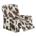 thumbnail image 1 of Kuiaobaty Cow Pattern Reclining Slipcover Easy Replacement Recliner Chair Cover Breathable Reclining Sofa Slipcover Washable Recliner Couch Cover with Pocket for Living Room, 1 of 8