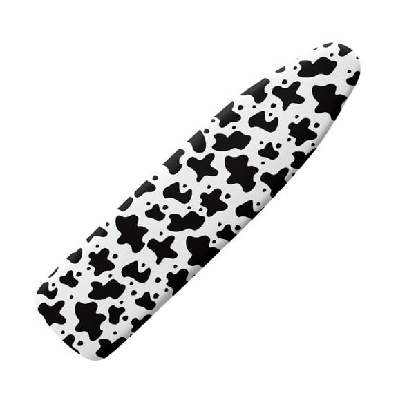 Kuiaobaty Cow Print Black White Pattern Ironing Board Cover Soft Heavy Duty Iron Covers Protective Scorch Polyster Standard Size 15 x 54 Inch for Ironing Board Home Decor