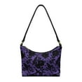 thumbnail image 1 of Kuiaobaty Crow Rose Print Leather Shoulder Purse for Women Gothic Bat Print Underarm Sling Bag with Smooth Zipper Large Capacity Hobo Purse Tote Bag for Halloween Purple, 1 of 7
